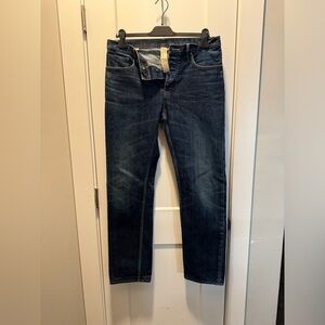Burberry BRIT Swaine dark denim 32x30. Missing plaque on back pocket
